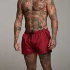 Mens Swim Shorts Quick Dry Short Length Zip Pockets Swimwear