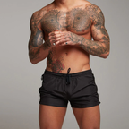 Mens Swim Shorts Quick Dry Short Length Zip Pockets Swimwear