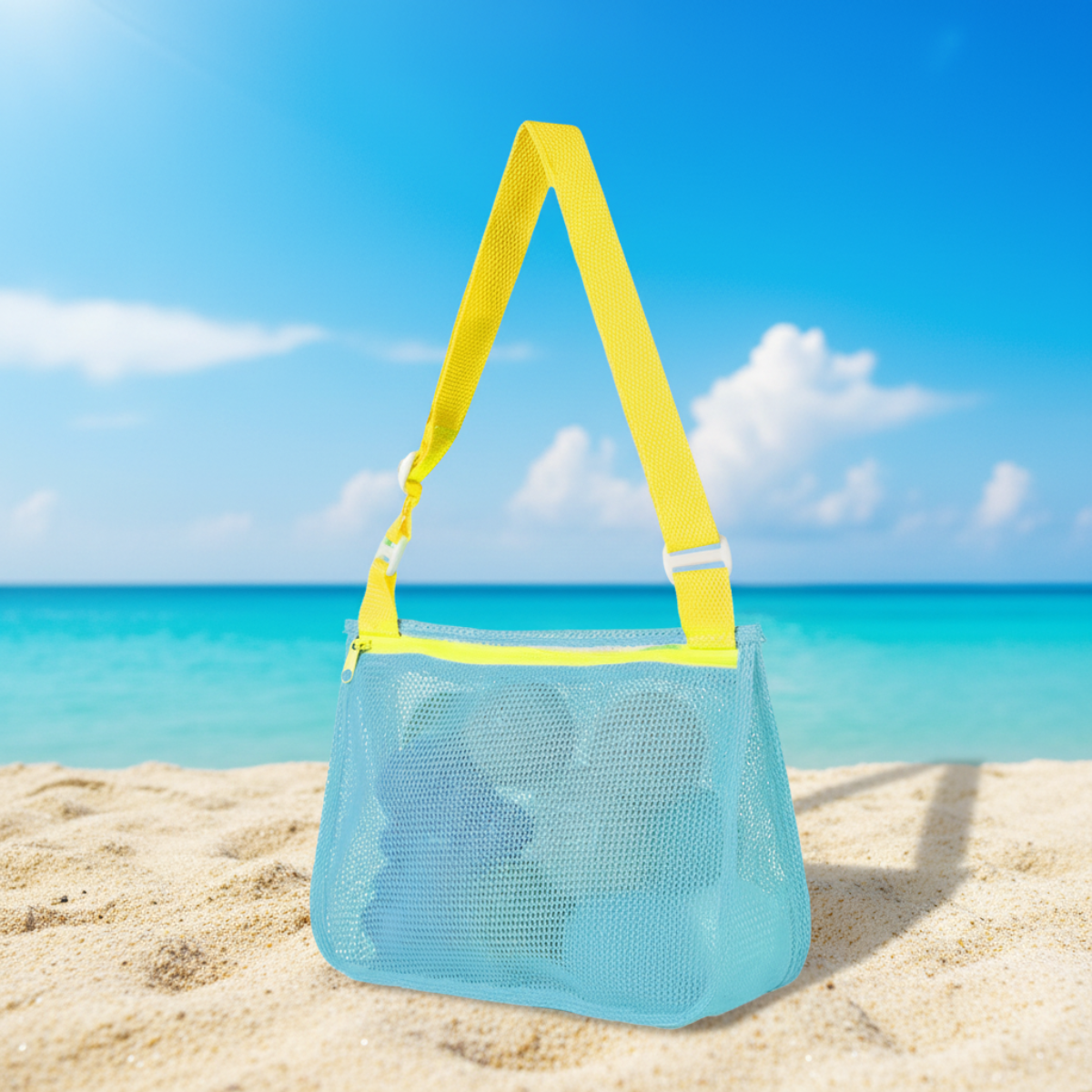 Beach Toy Bag | Mesh Sand-Free, Kids & Family | Yvaine