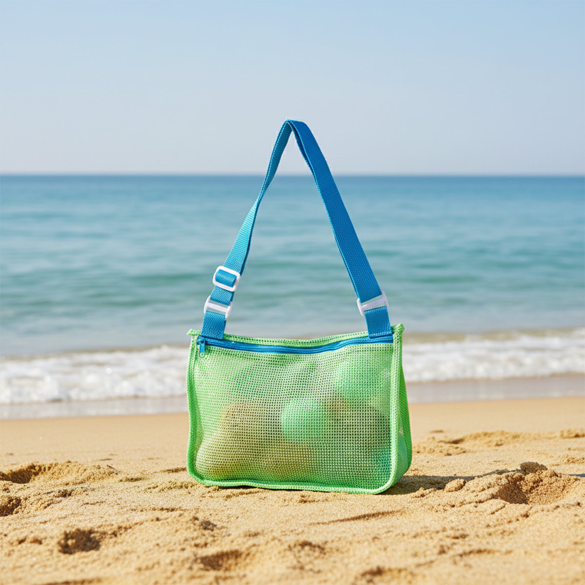 Beach Toy Bag | Mesh Sand-Free, Kids & Family | Yvaine