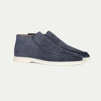 Men slip-on casual shoes moc toe ankle height minimalist design