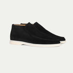 Men slip-on casual shoes moc toe ankle height minimalist design