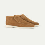 Men slip-on casual shoes moc toe ankle height minimalist design
