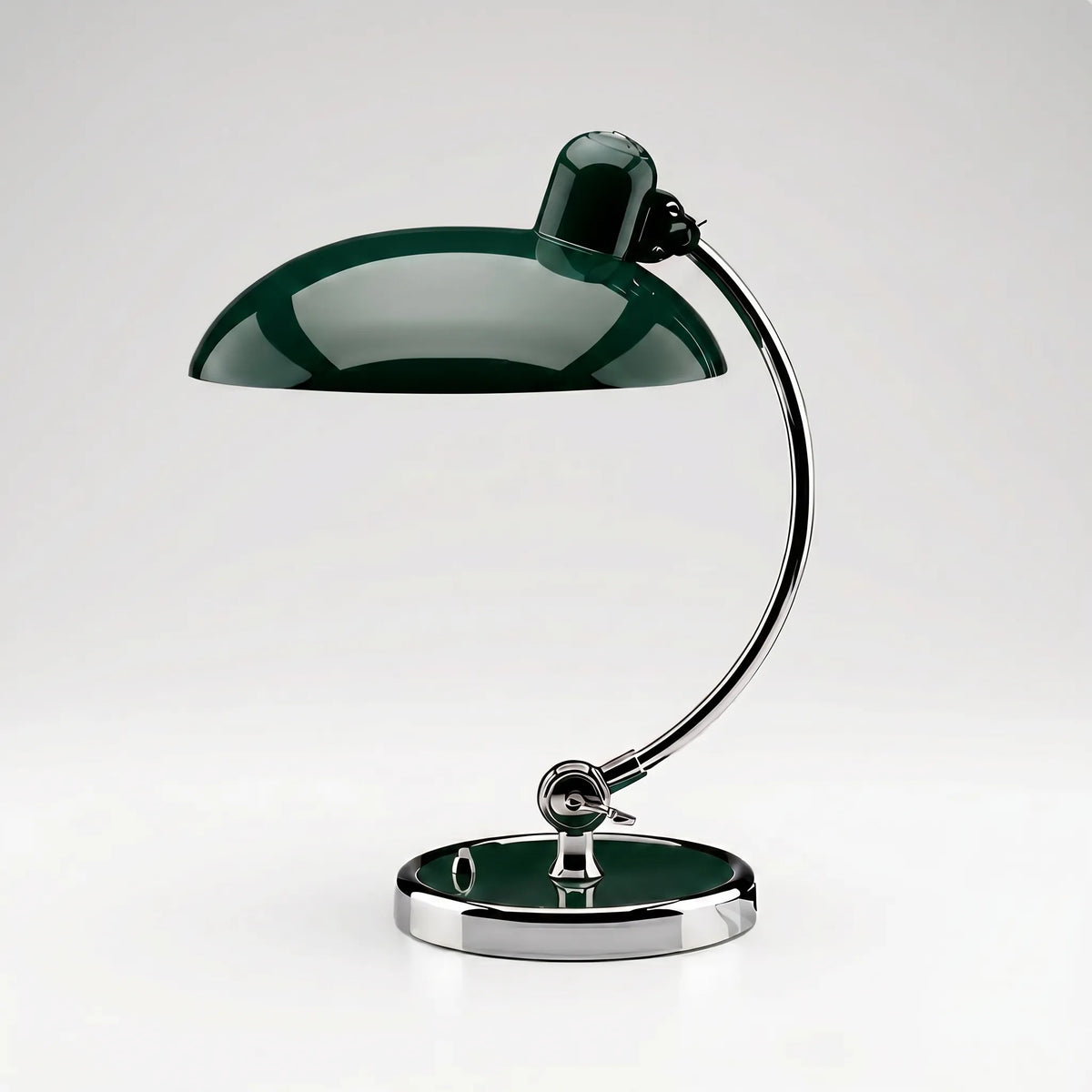 Metal dome table lamp with adjustable arm retro mid-century design