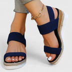 Women's orthopedic sandals with arch support and cushioned footbed for plantar fasciitis relief