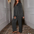 Silk pyjamas for women, soft all-season set in multiple colours