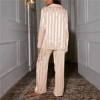 Silk pyjamas for women, soft all-season set in multiple colours
