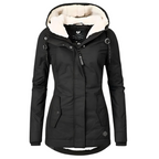 Women's waterproof long winter coat, insulated, available in multiple colours