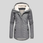 Women's waterproof long winter coat, insulated, available in multiple colours