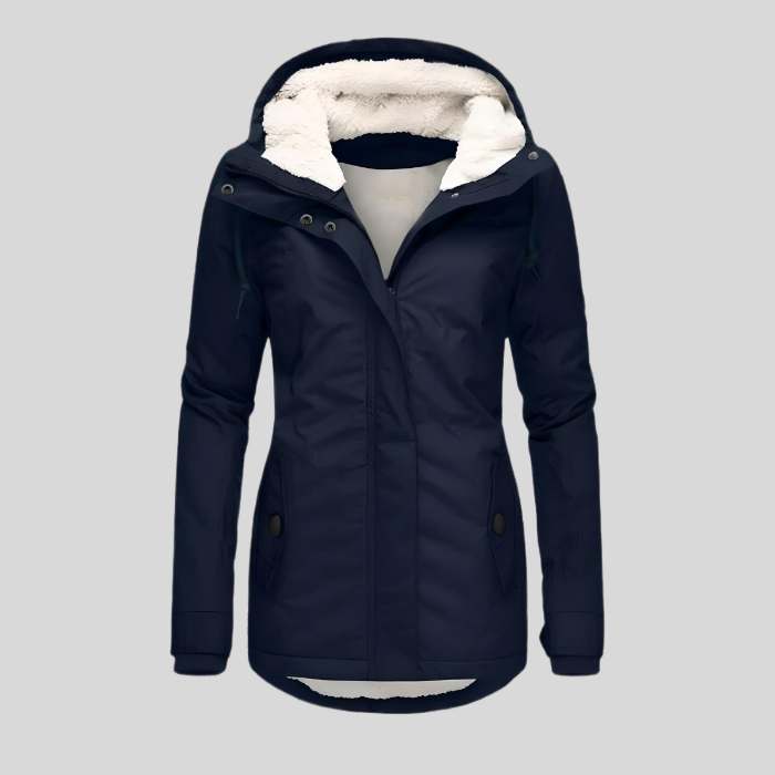 Women's waterproof long winter coat, insulated, available in multiple colours