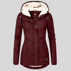 Women's waterproof long winter coat, insulated, available in multiple colours