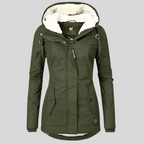 Women's waterproof long winter coat, insulated, available in multiple colours