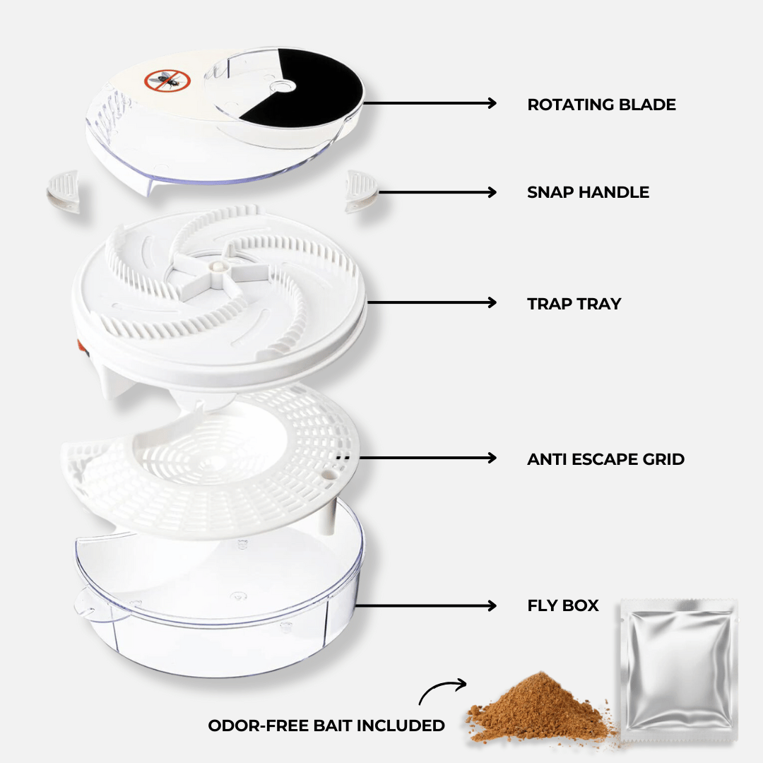USB electric fly trap automatic rotating indoor outdoor pest control