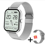 Smart watch with Bluetooth calling and health monitoring, 1.83" HD touchscreen fitness smartwatch