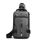 Anti-theft water-resistant backpack with USB charging port fits laptops up to 15.6 inches