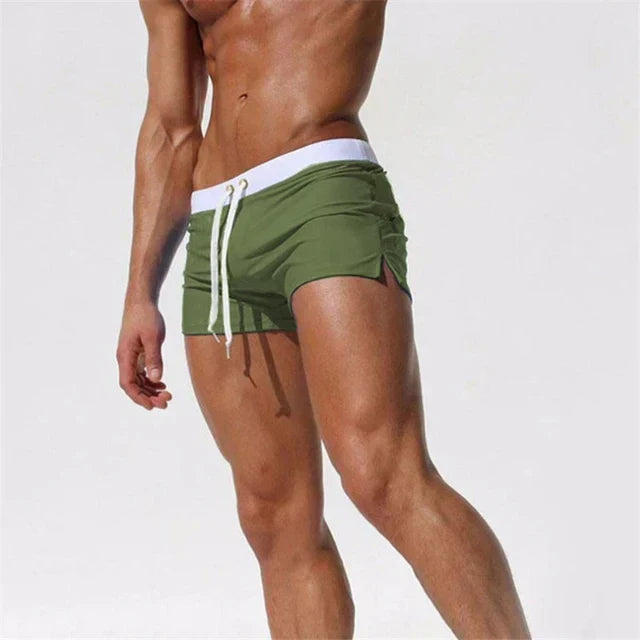 Men's swim shorts quick-dry with drawstring waist, beach and pool