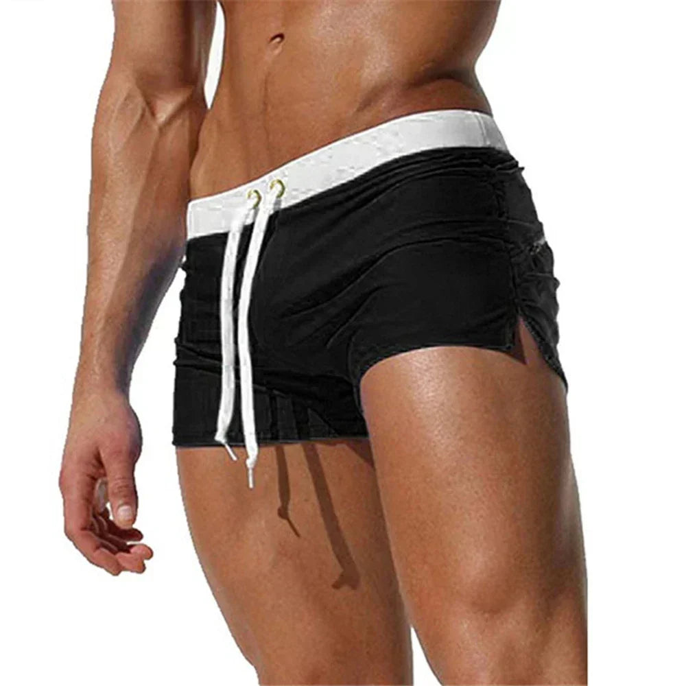Men's swim shorts quick-dry with drawstring waist, beach and pool