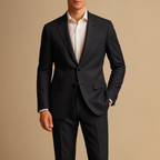 Men 2 Piece Slim Fit Lightweight Suit single-breasted blazer and tailored trousers