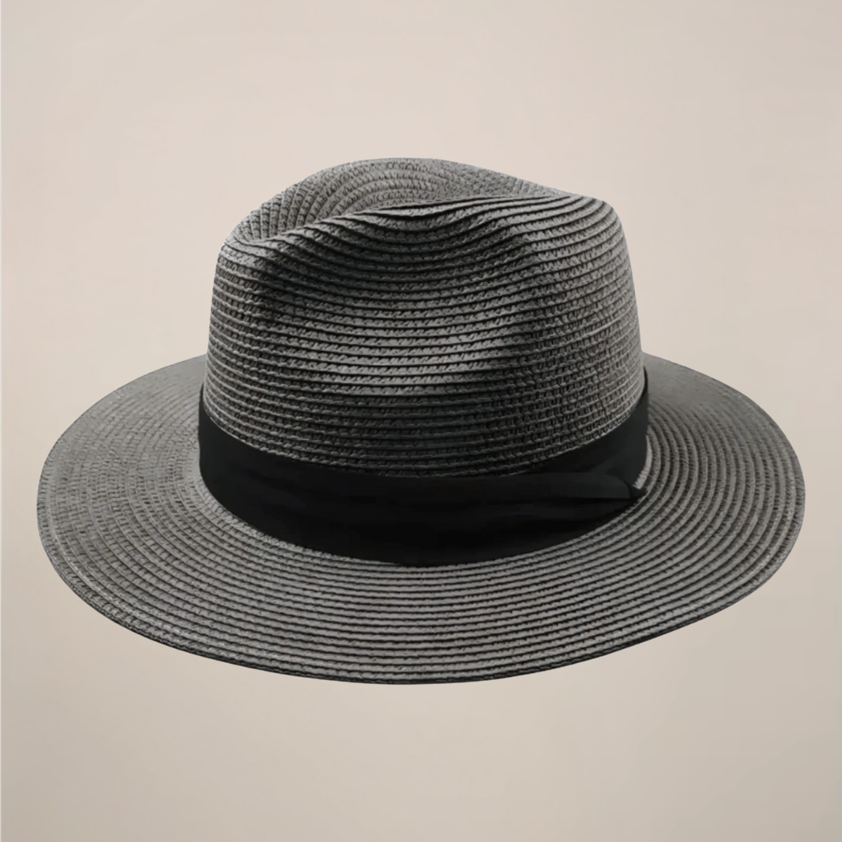 Men's Panama hat wide brim paper straw summer sun hat