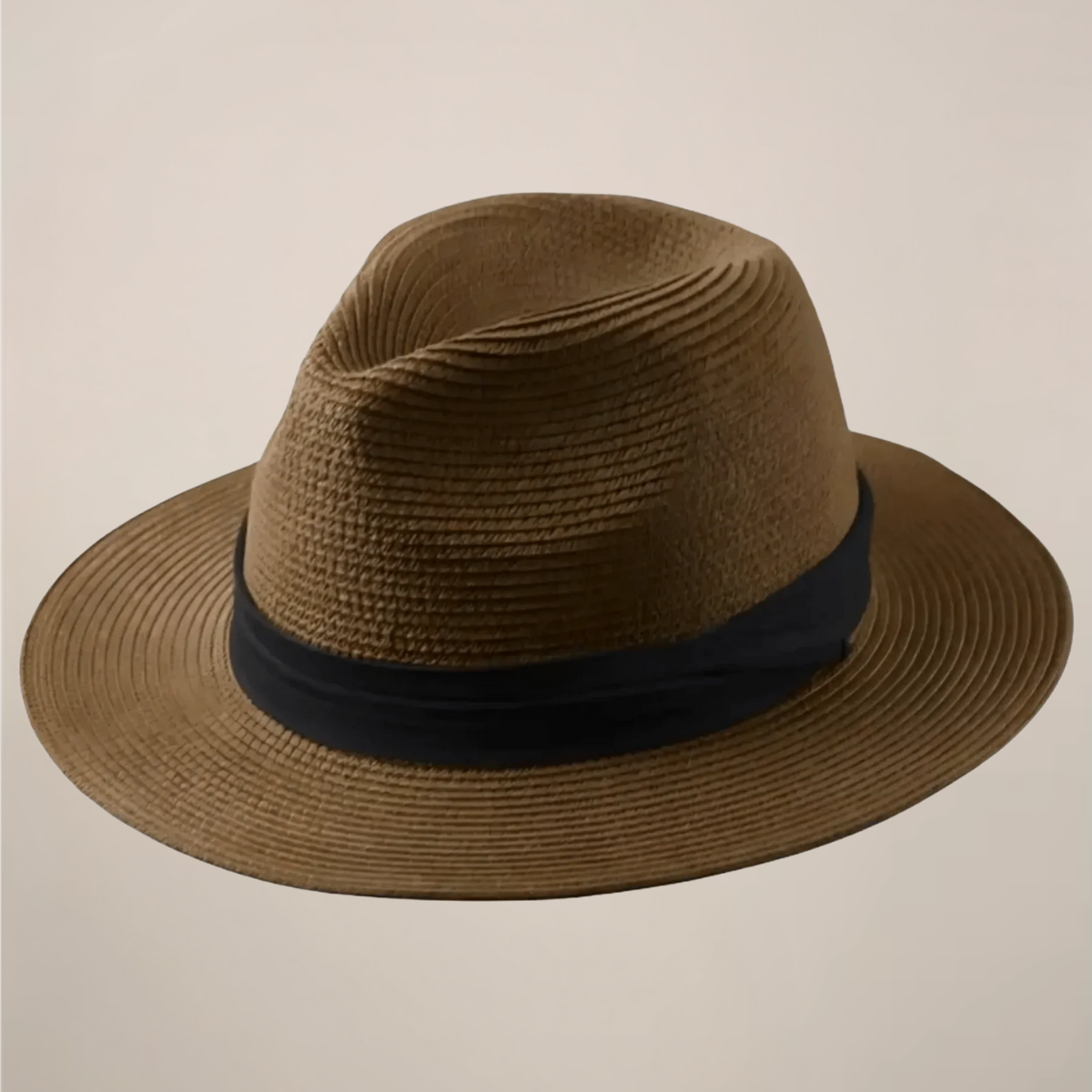 Men's Panama hat wide brim paper straw summer sun hat