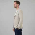 Men linen blazer lightweight tailored fit for formal events
