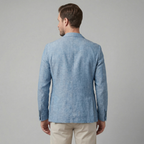 Men linen blazer lightweight tailored fit for formal events