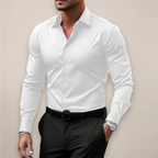 Men's slim fit spring shirt casual and office wear
