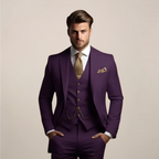 Men's three-piece suit spring formal with jacket, vest and trousers