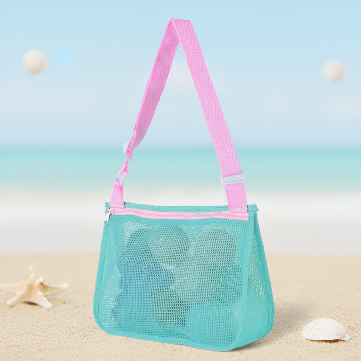 Beach Toy Bag | Mesh Sand-Free, Kids & Family | Yvaine
