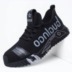 Safety shoes with steel toe and anti-puncture Kevlar sole, ankle protection, EN ISO 20345