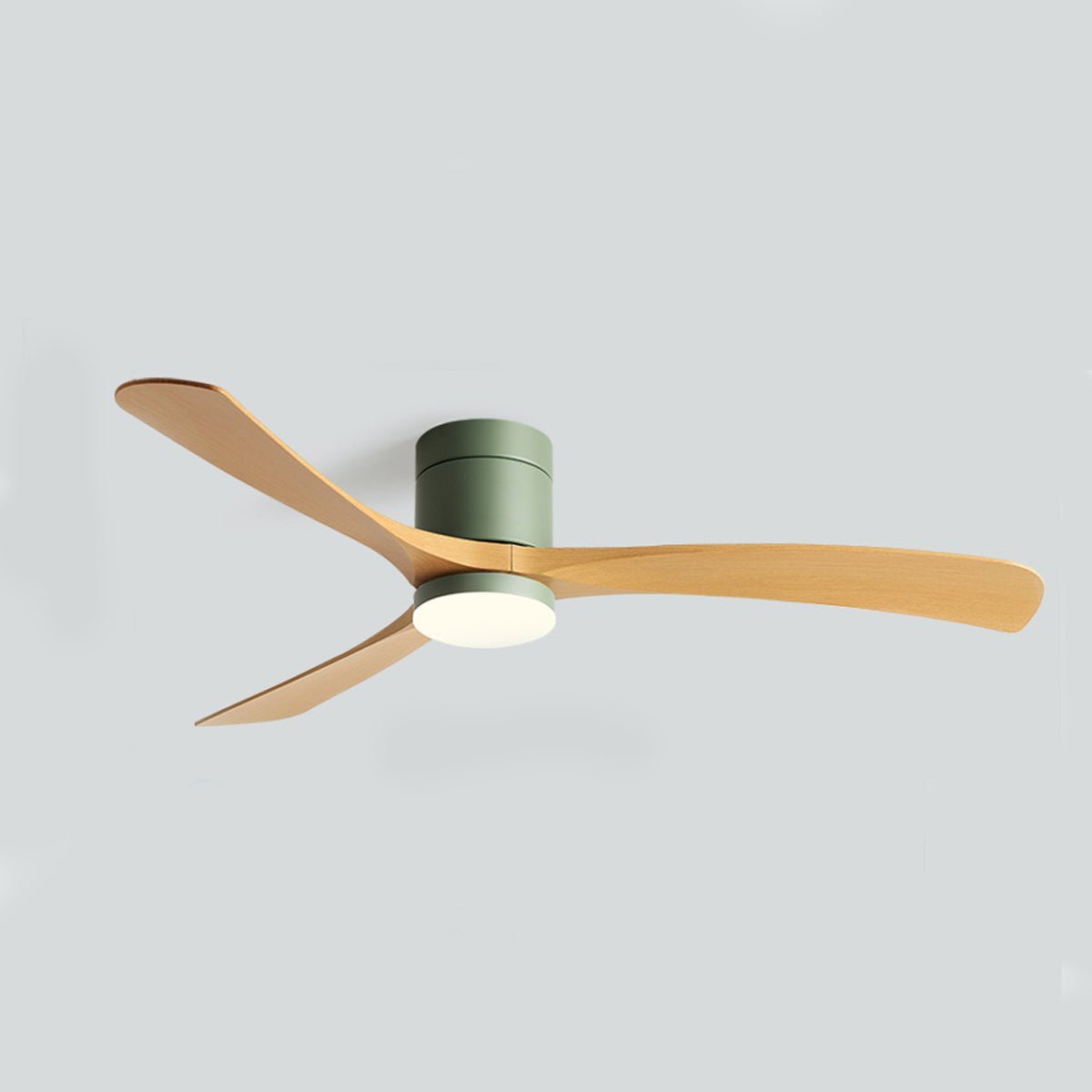 Ceiling fan with LED light, 6 speeds and reversible motor, 96–142 cm