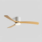 Ceiling fan with LED light, 6 speeds and reversible motor, 96–142 cm