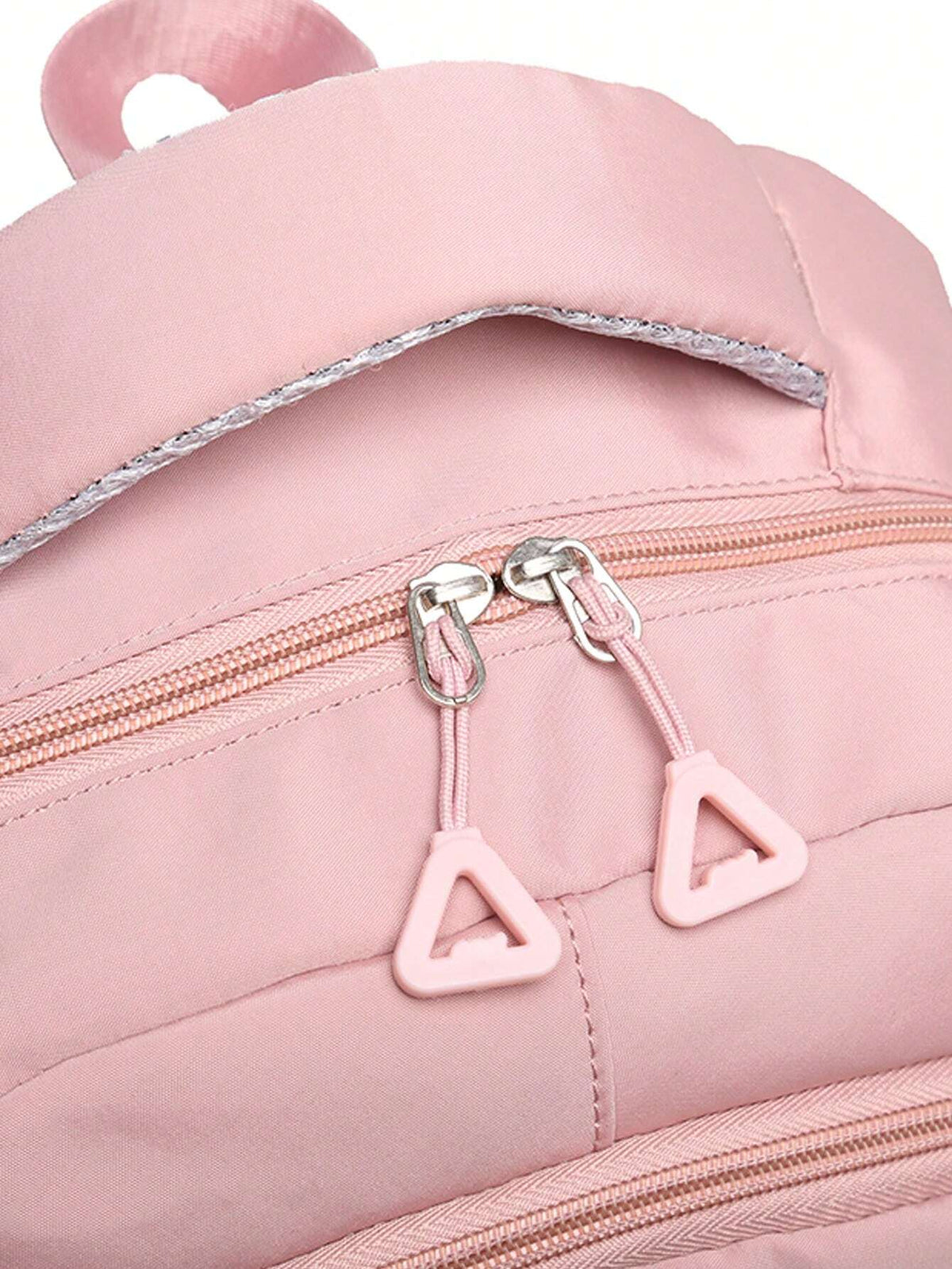Girls pink waterproof backpack with laptop compartment, school bag