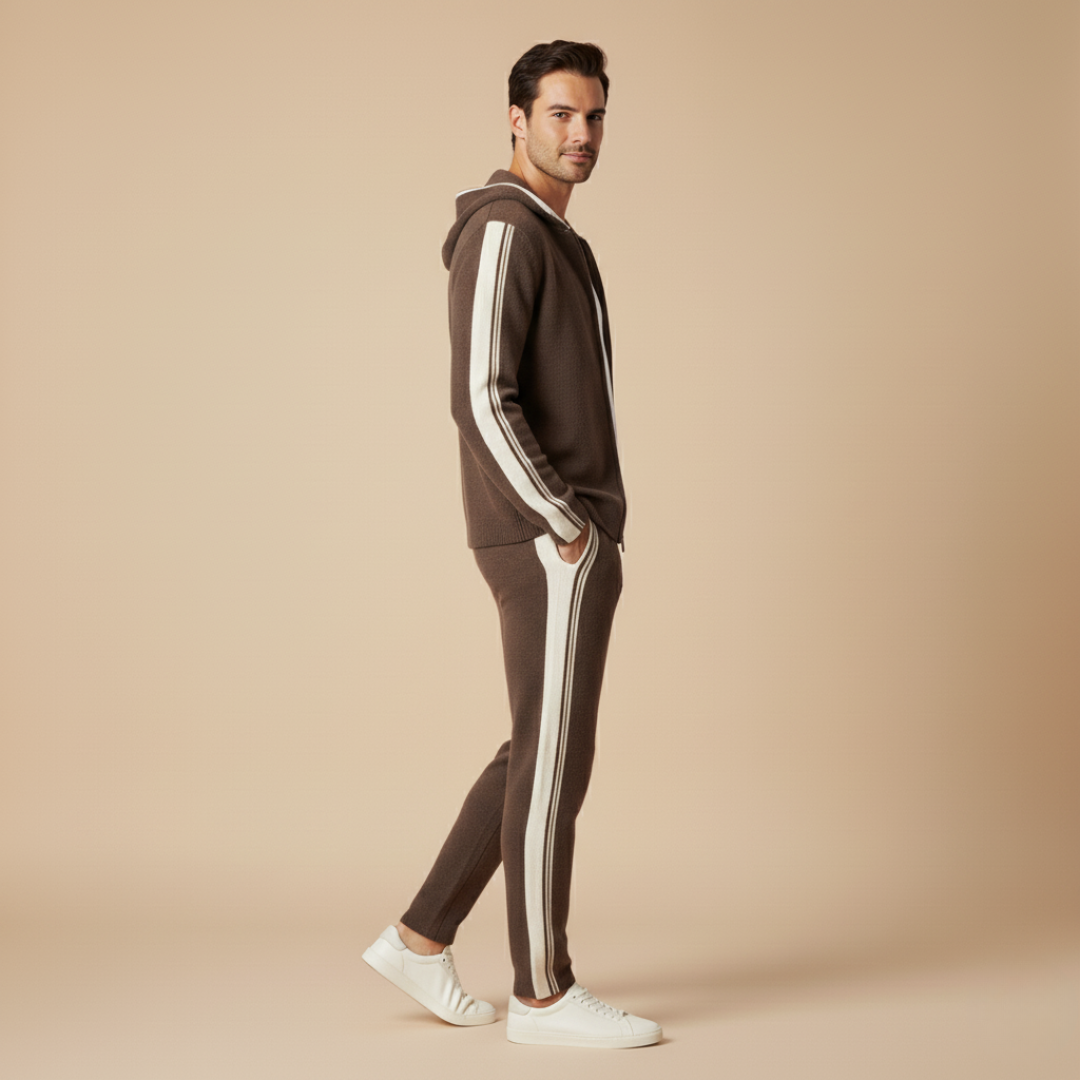 Men's Lounge Tracksuit | Wool Zip, Comfortable