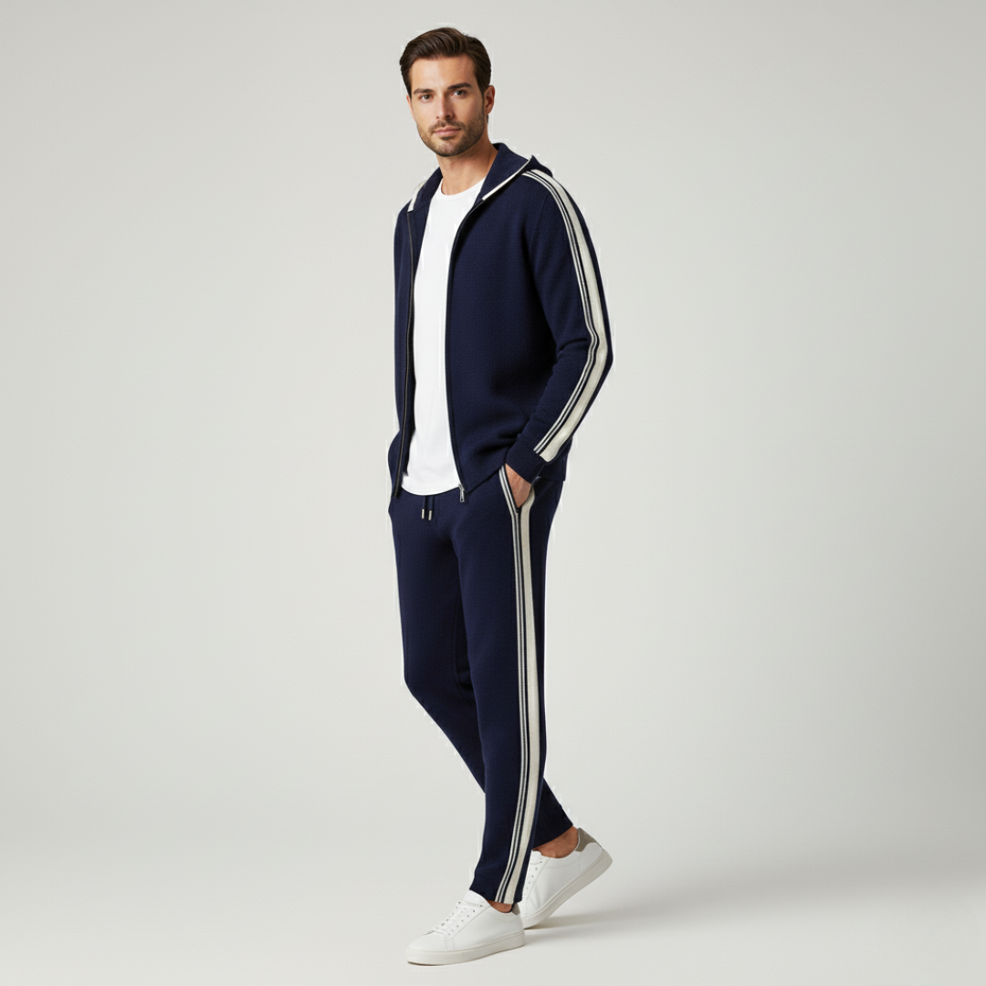 Men's Lounge Tracksuit | Wool Zip, Comfortable