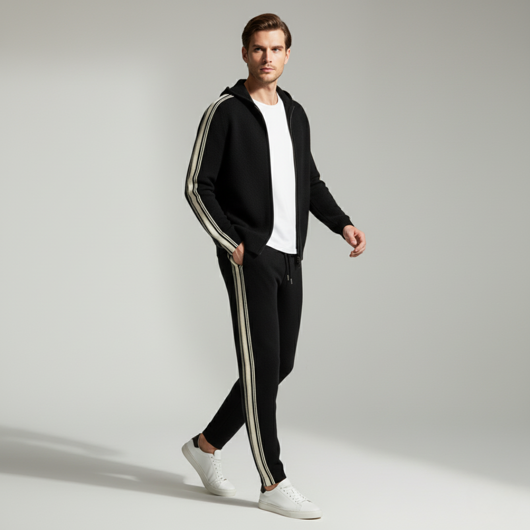 Men's Lounge Tracksuit | Wool Zip, Comfortable