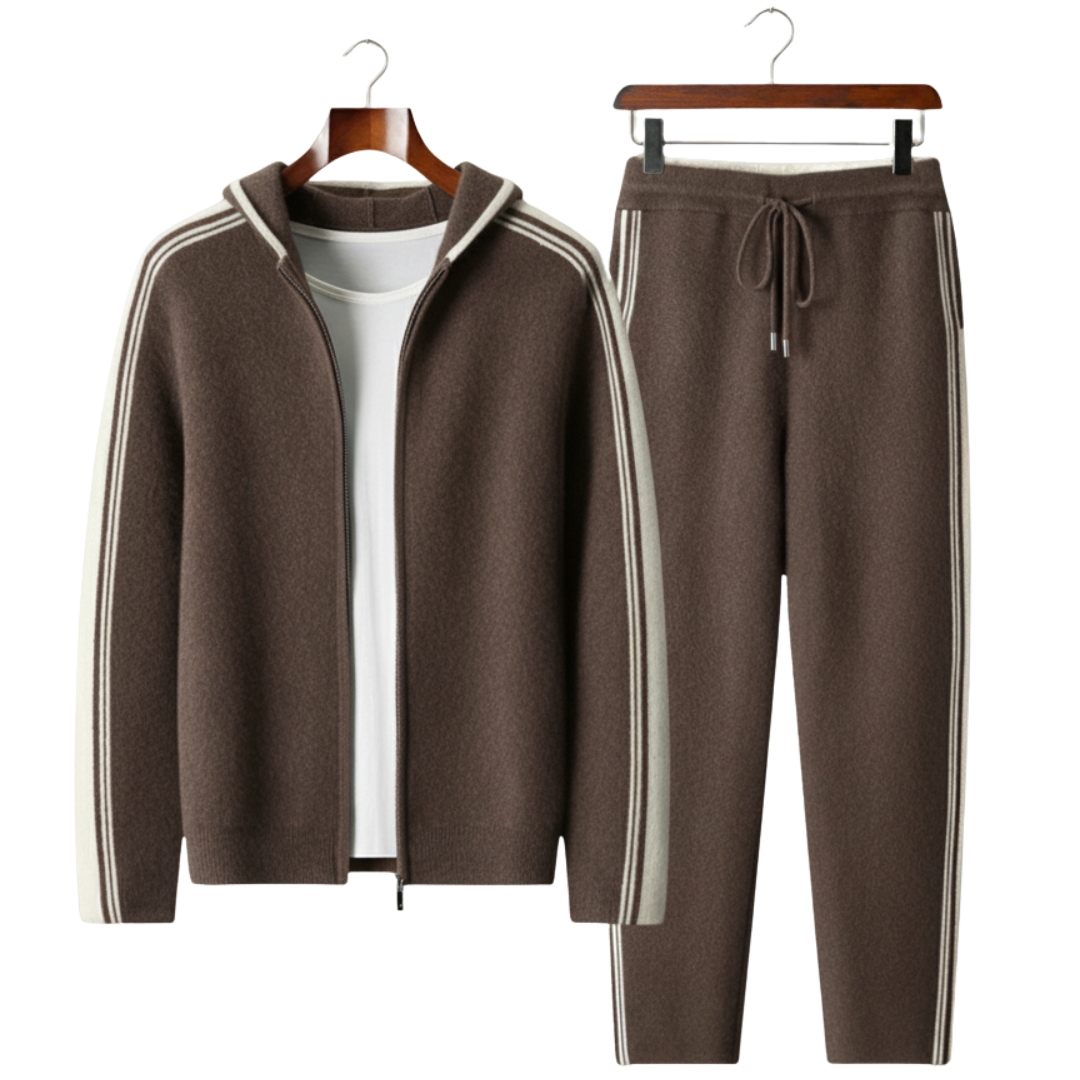 Men's Lounge Tracksuit | Wool Zip, Comfortable