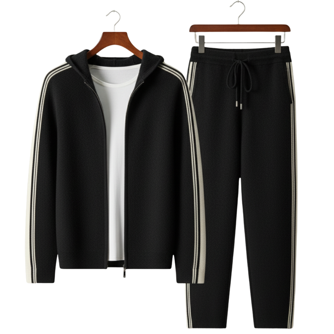 Men's Lounge Tracksuit | Wool Zip, Comfortable