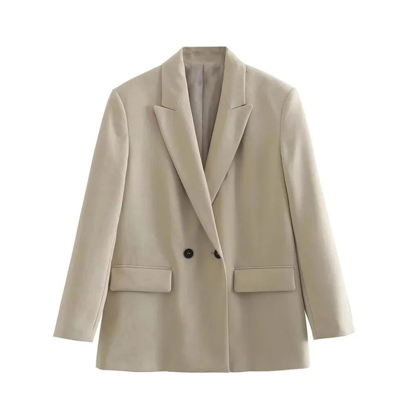Women Oversized Blazer Double Breasted Long Line | Anouk