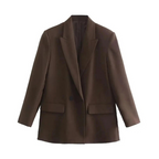 Women Oversized Blazer Double Breasted Long Line | Anouk