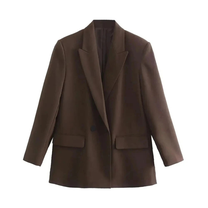 Women Oversized Blazer Double Breasted Long Line | Anouk