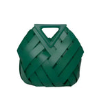 Women's faux leather structured handbag in four colours, 28x24x18cm