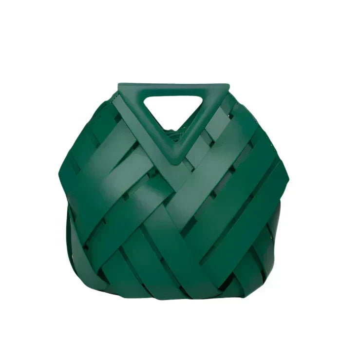 Women's faux leather structured handbag in four colours, 28x24x18cm