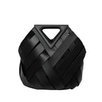 Women's faux leather structured handbag in four colours, 28x24x18cm