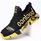 Safety shoes with steel toe and anti-puncture Kevlar sole, ankle protection, EN ISO 20345