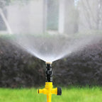 360° garden sprinkler adjustable spray full coverage weather-resistant outdoor lawn