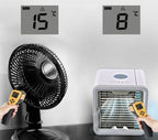 Mobile air conditioner 3-in-1 USB cooler humidifier purifier with 500ml tank and LED lights