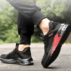 Safety work shoes with steel toe cap, anti-piercing Kevlar midsole and breathable mesh upper