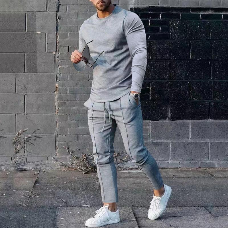 Men's Velvet Tracksuit Set | Sweatshirt & Jogging Pants