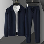 Men's Velvet Tracksuit Set | Lightweight Jacket & Joggers